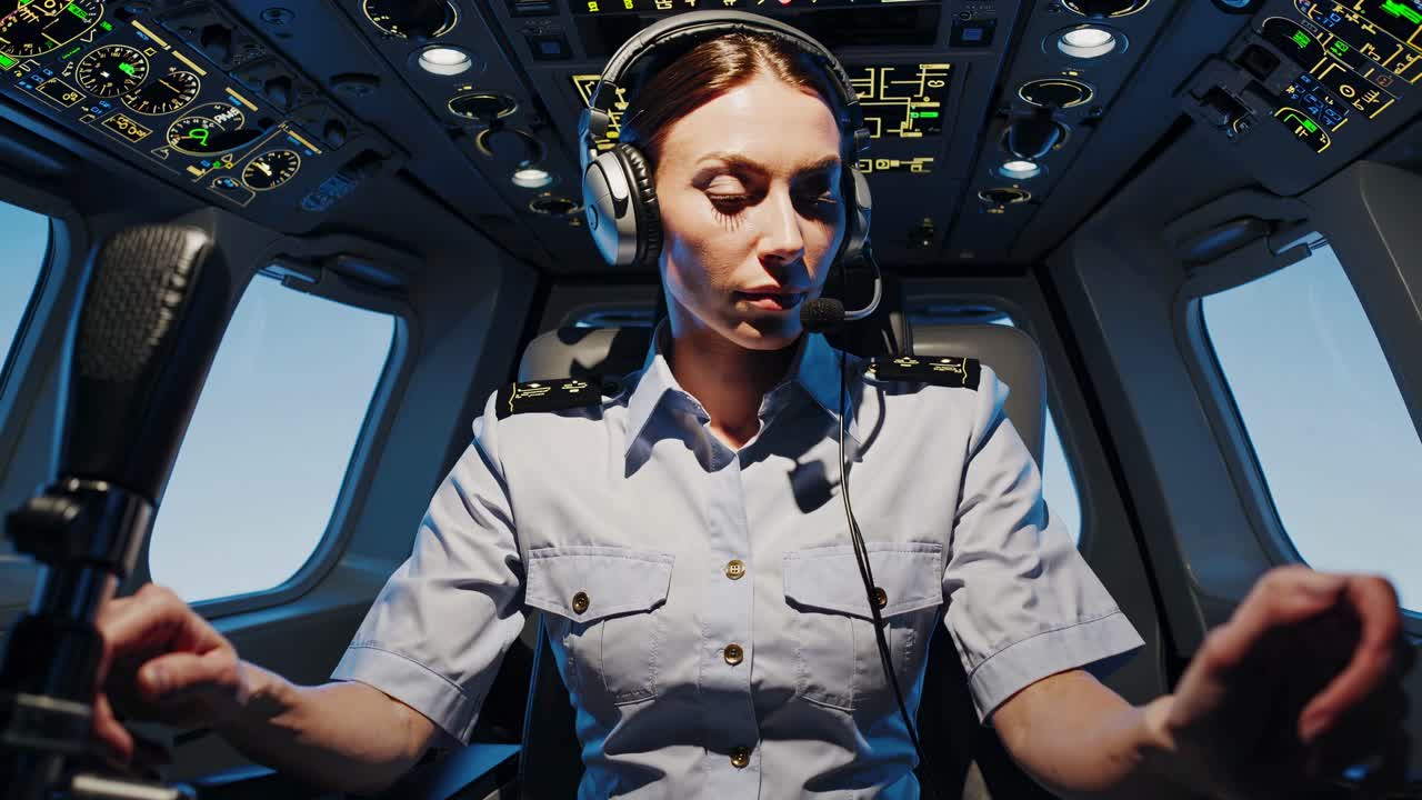 Пилот в кабине пилота