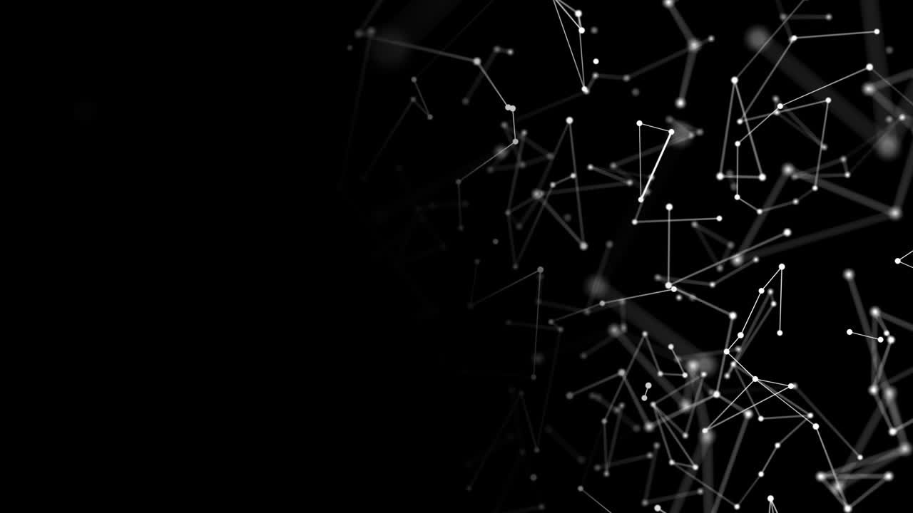 4K 3D Abstract Loop Background futuristic design, DNA Particals