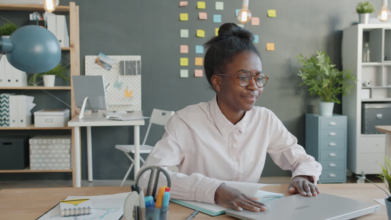 Focused Businesswoman in Office