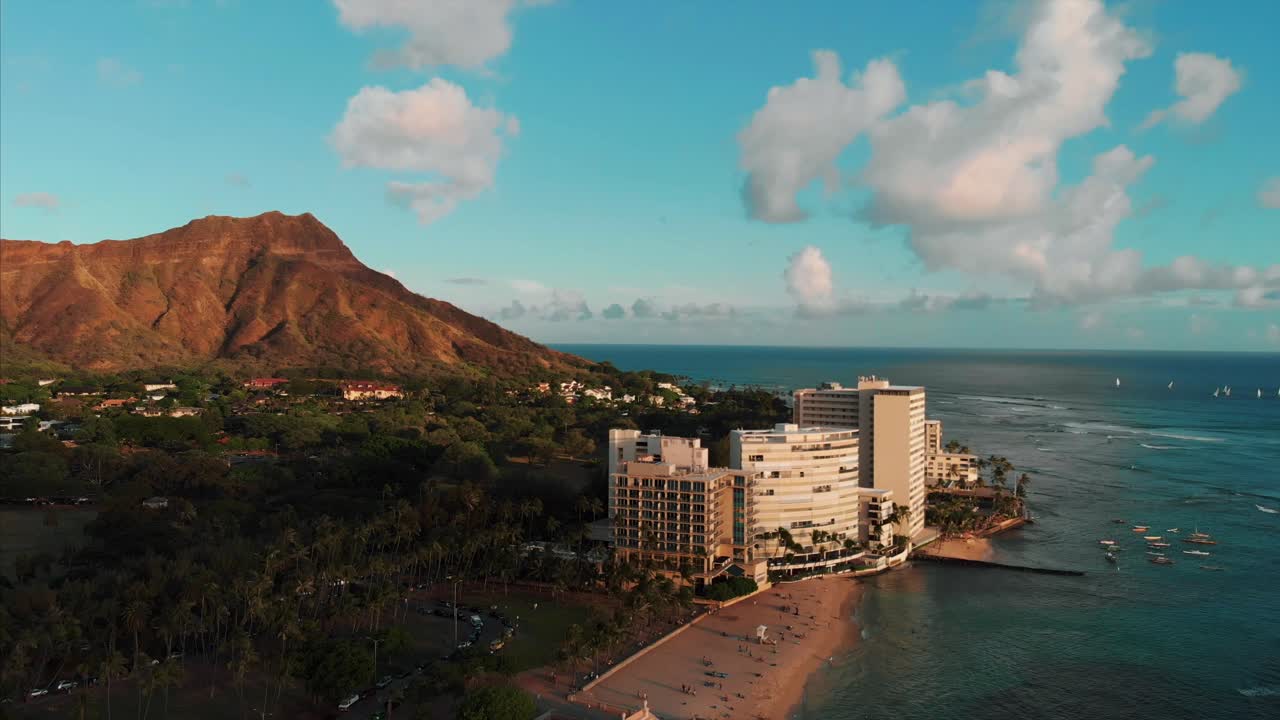 Riprese aeree con drone di Honolulu, Hawaii