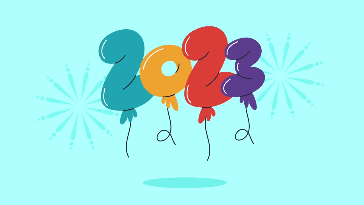 신년 축하 2023 풍선