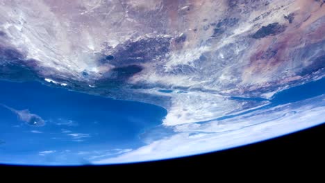 la tierra vista desde el espacio. jerusalén, chipre, mar rojo. imágenes de dominio público de la nasa