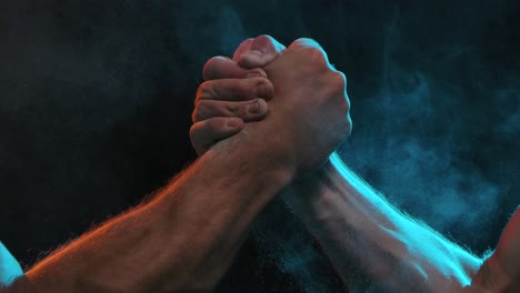 competición de lucha con el brazo