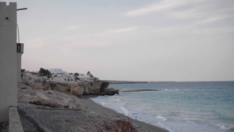 the coast of oman near the gulf of oman, muscat