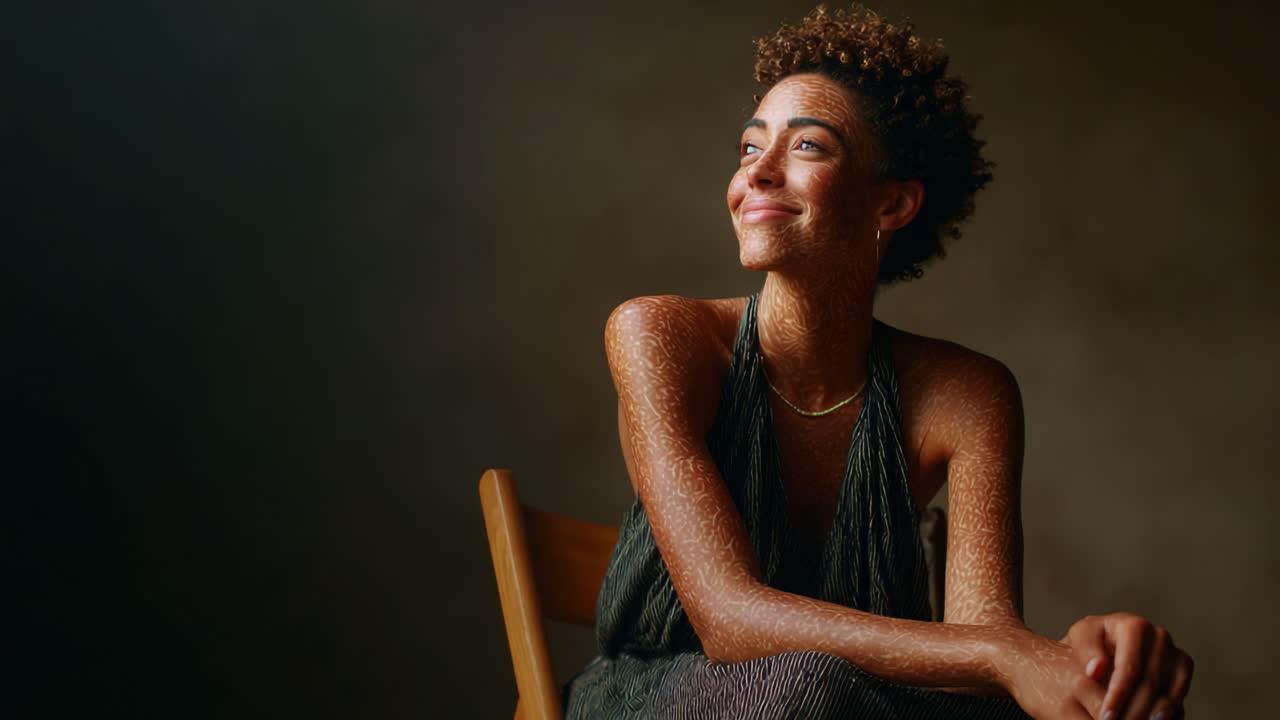 A Radiant Portrait of Confidence: Capturing the Essence of Joy and Self-Expression through Thoughtful Posing and Natural Light, Evoking Emotions of Hope and Inspiration