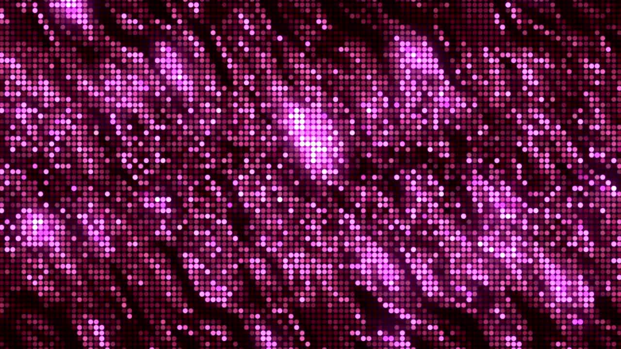Pink Abstract Background with Glowing Dots