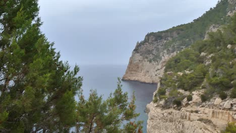 View-from-above-of-the-north-coast-of-de-island-of-Ibiza-Spain