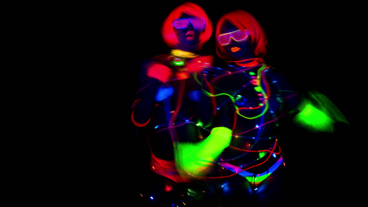 섹시한 여성 글로우 4k 00