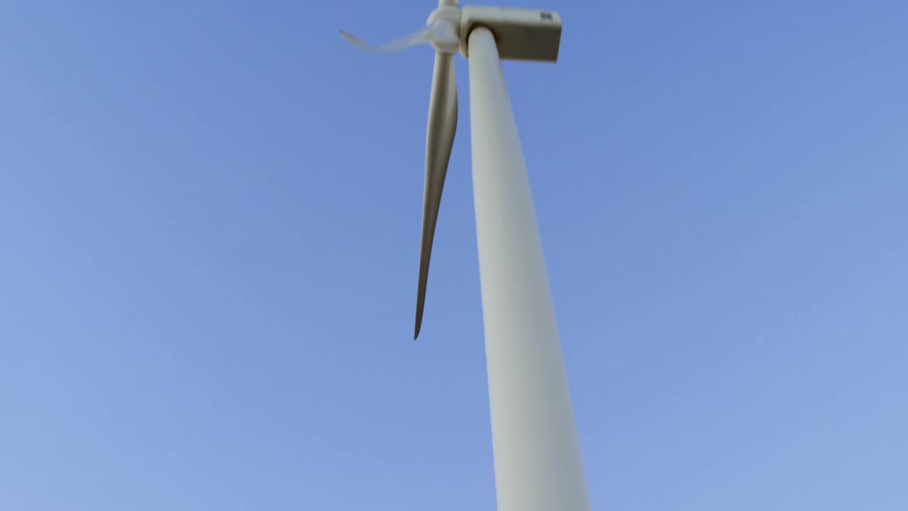 turbina eólica en el parque eólico 4k