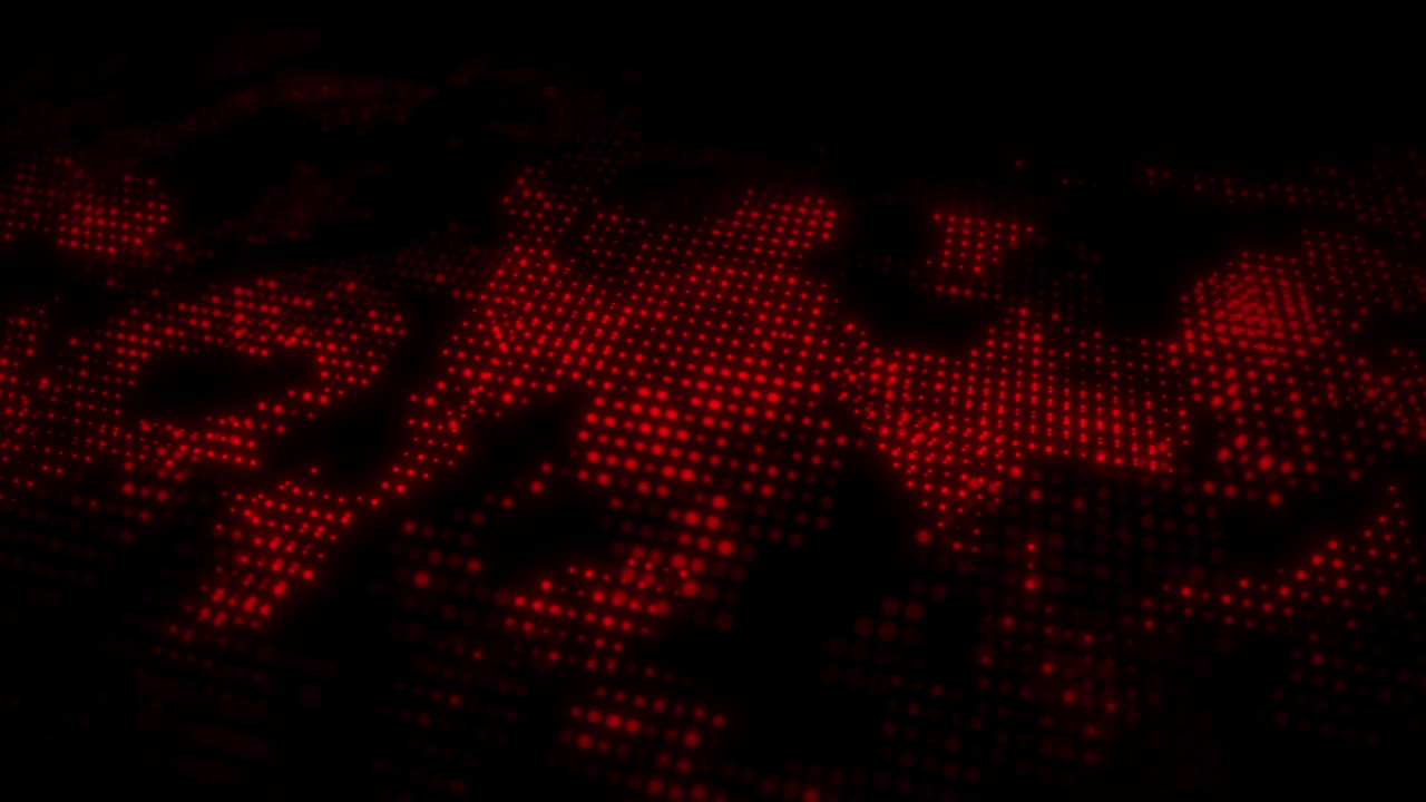 Abstract Digital World Map