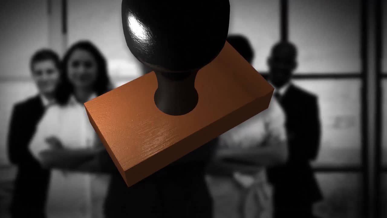 사업가 들 이 자신 들 의 팀 을 보여 주는 것