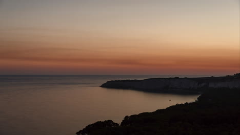 Una-Puesta-De-Sol-De-La-Costa-En-Sicilia