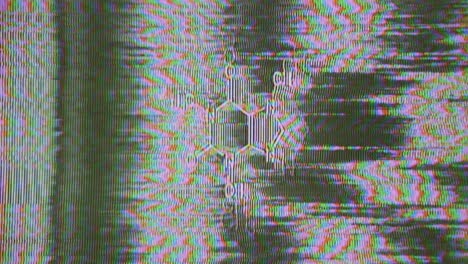 analog tv glitch caffeine chemical formula static noise texture