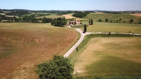 Drone-view-of-Tuscan-Hills-in-June