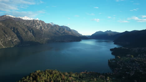 como lake, italy's majestic body of water encircled by towering mountains