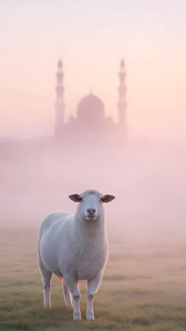 Eid al-Adha Moschea Sfondo islamico 4K
