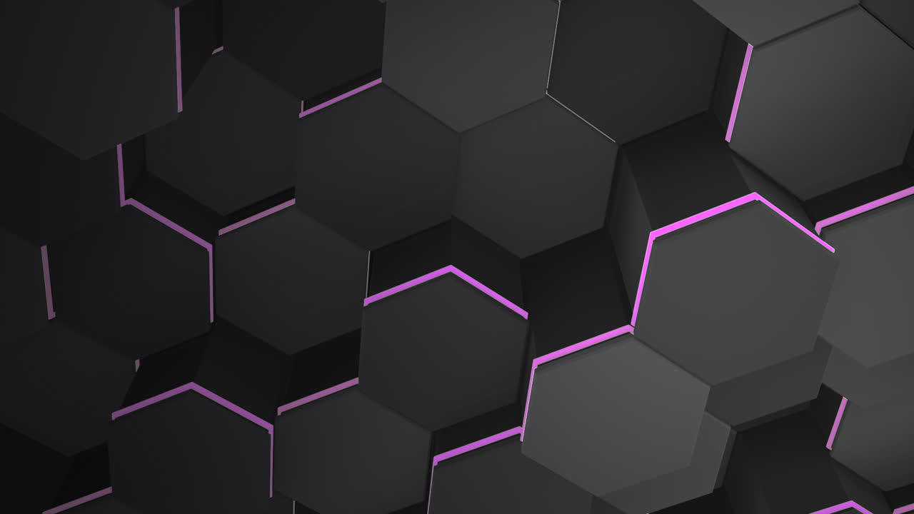 Motion dark black hex grid background 37
