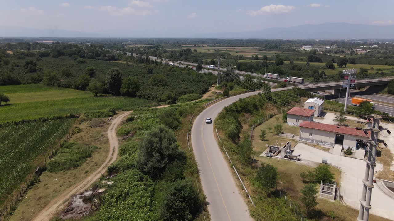 conducción coche drone tiro 4