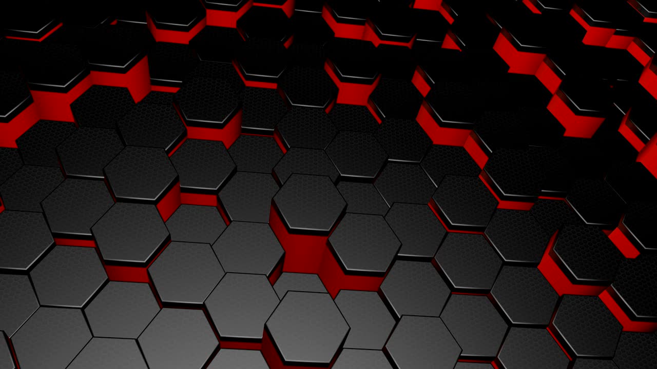 Red & black background.