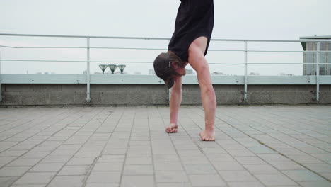 person doing acrobatics