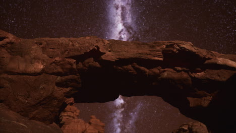 vía láctea en el parque de piedra natural del gran cañón