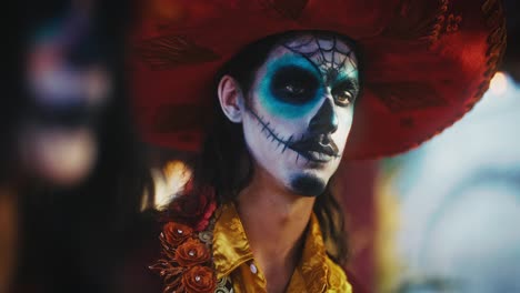 day of the dead costume portrait