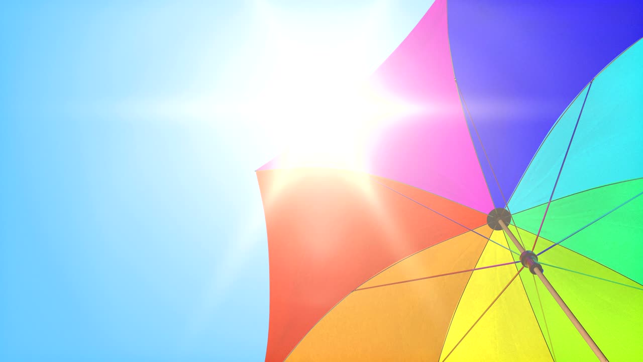 루프: 여름 하늘 아래의 태양 우산