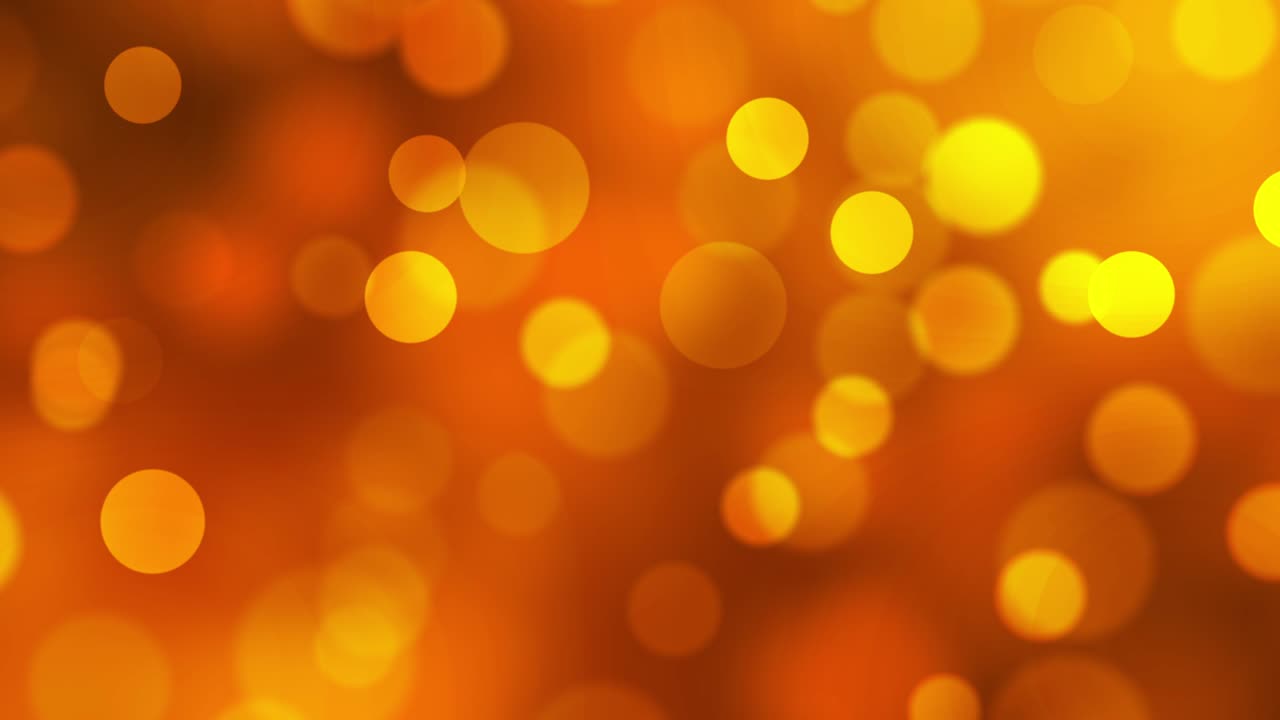 Fundo abstrato de partículas douradas em movimento. Formato de vídeo 4K