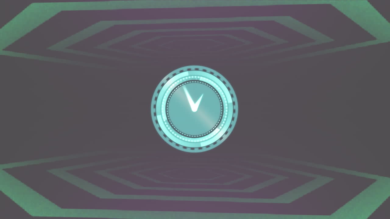 animación de un reloj moviéndose rápido en un fondo de patrón verde