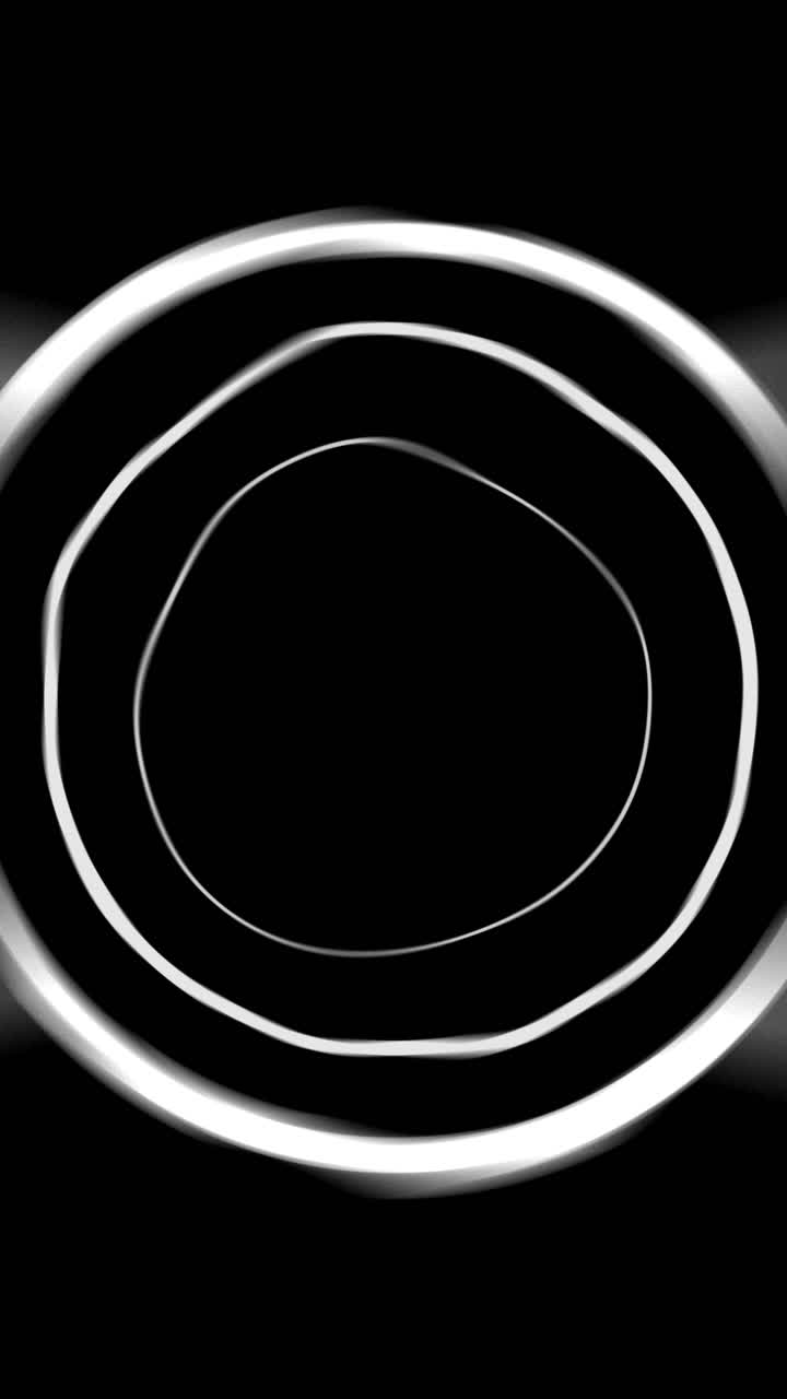 Abstract black and white circles
