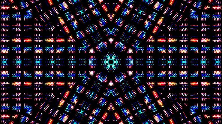 linee luminose luminose impostate movimento d'onda, colorate, su sfondo nero