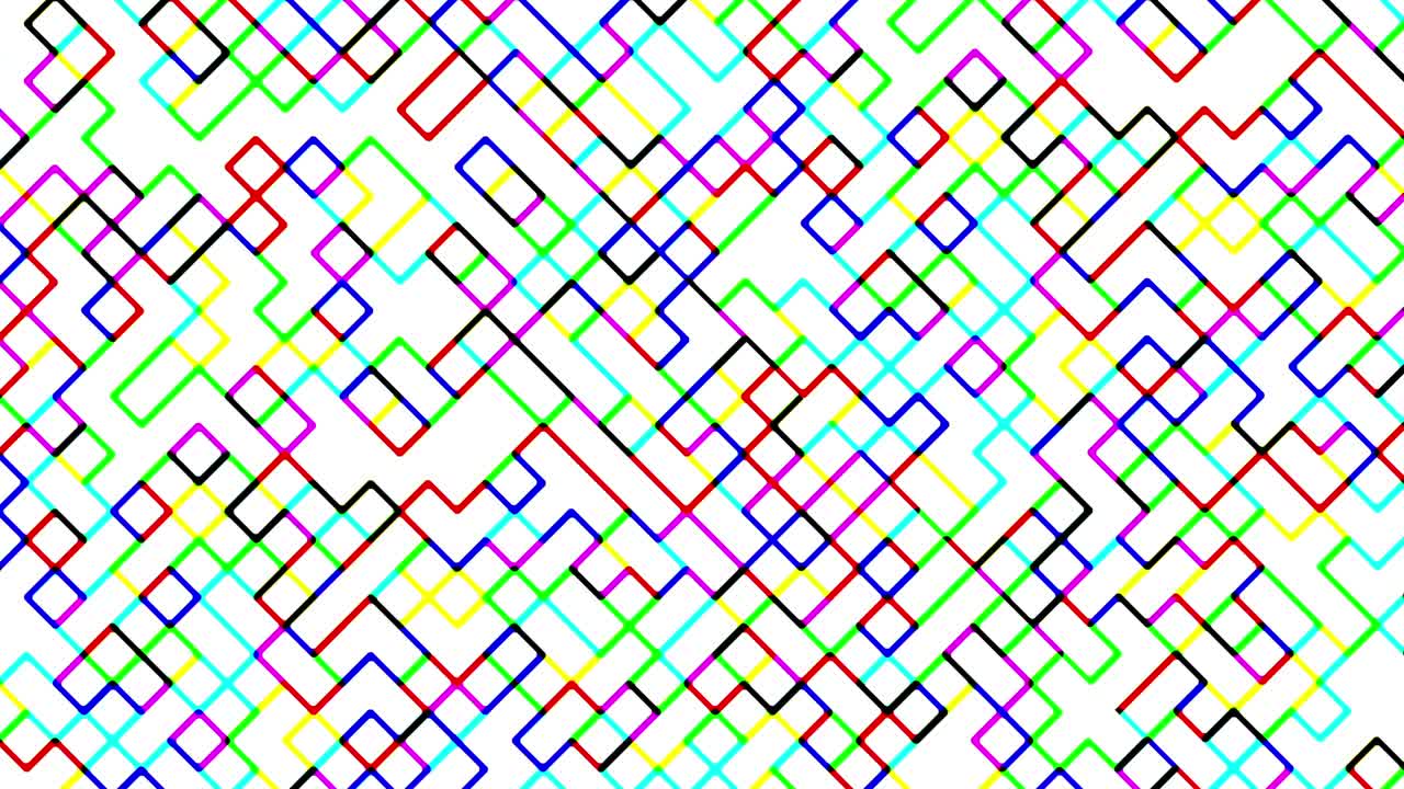 patrón de cuadrados diagonales digitales multicolores