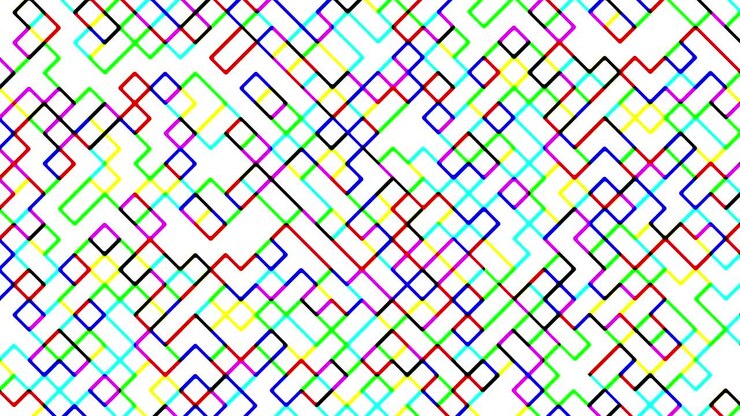 Motivo digitale a quadrati diagonali multicolore
