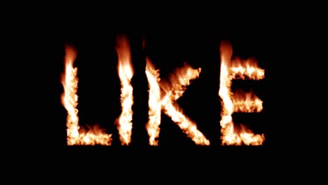 Like-button-thumbs-up-hot-text-brand-branding-iron-metal-flaming-heat-flames-4K