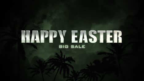 felices pascuas y gran venta con árboles tropicales en la selva
