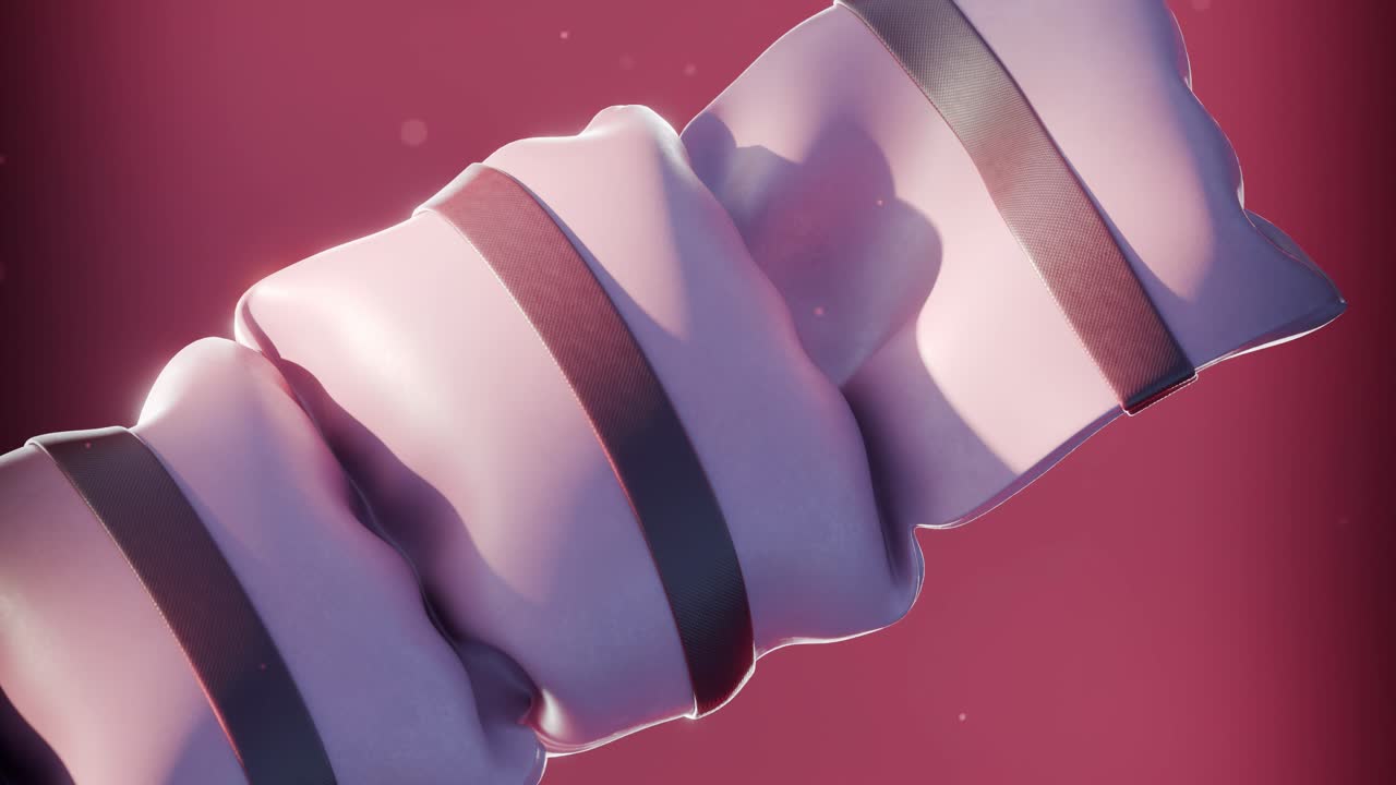 Abstract Twisted Ribbon 3D Render