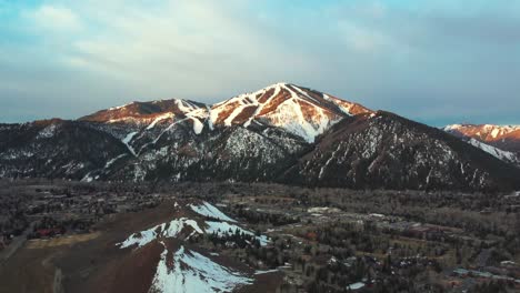 Montaña-Calva-Icónica-En-Sun-Valley,-Idaho