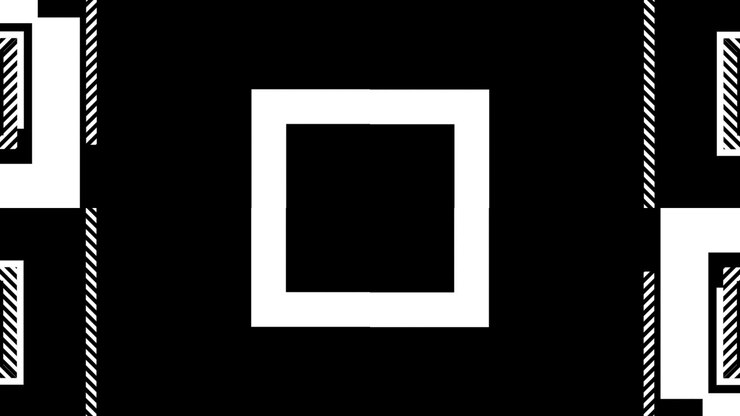 Abstract Geometric Motion Graphics with Pulsing Squares