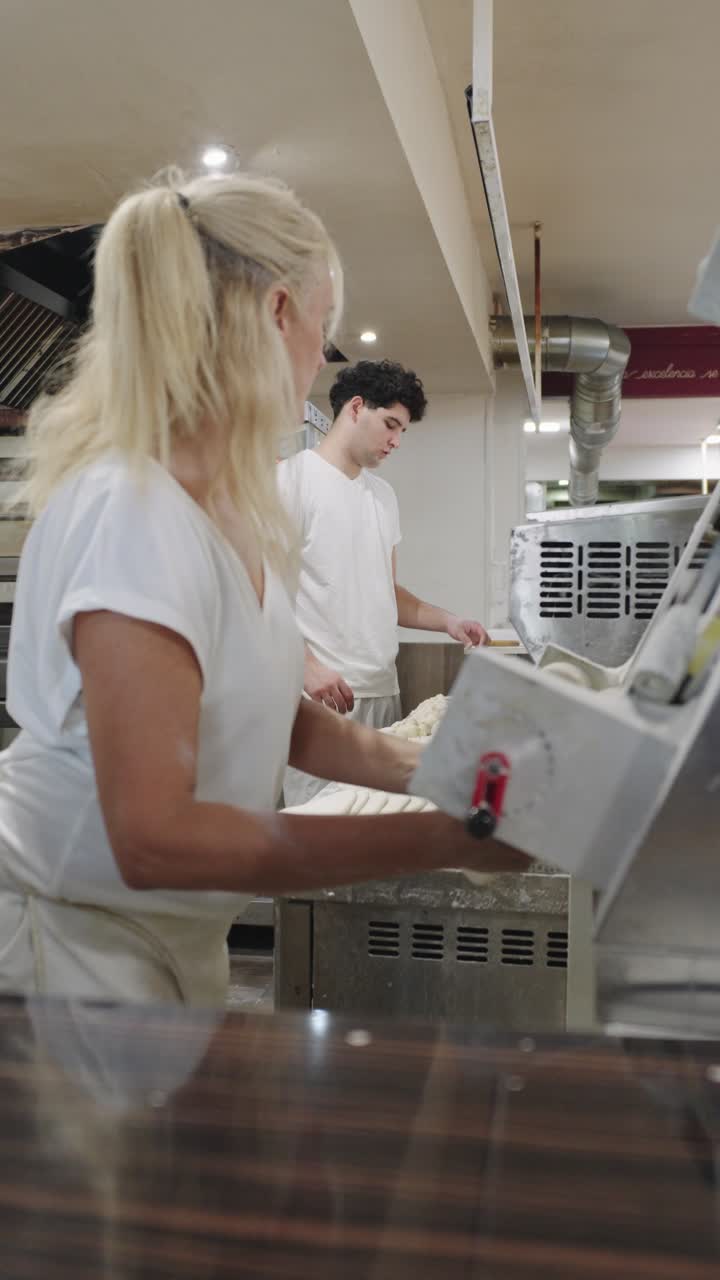 Baking in a commercial kitchen