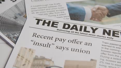 Newspaper-Headline-Discussing-Strike-Negotiations-In-Trade-Union-Dispute-6