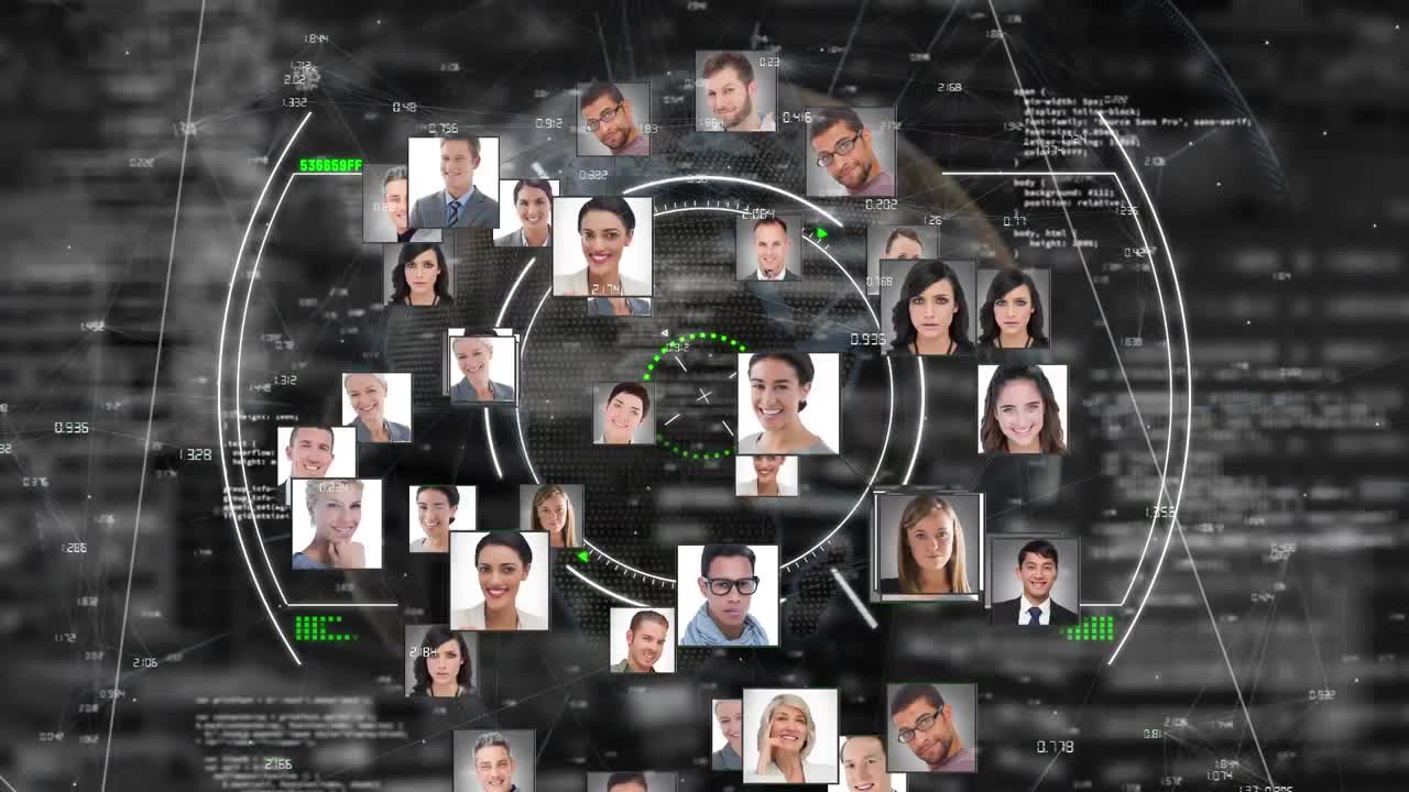 animación de fotos de personas y procesamiento de datos