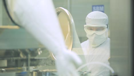 manufacturing process in a clean room