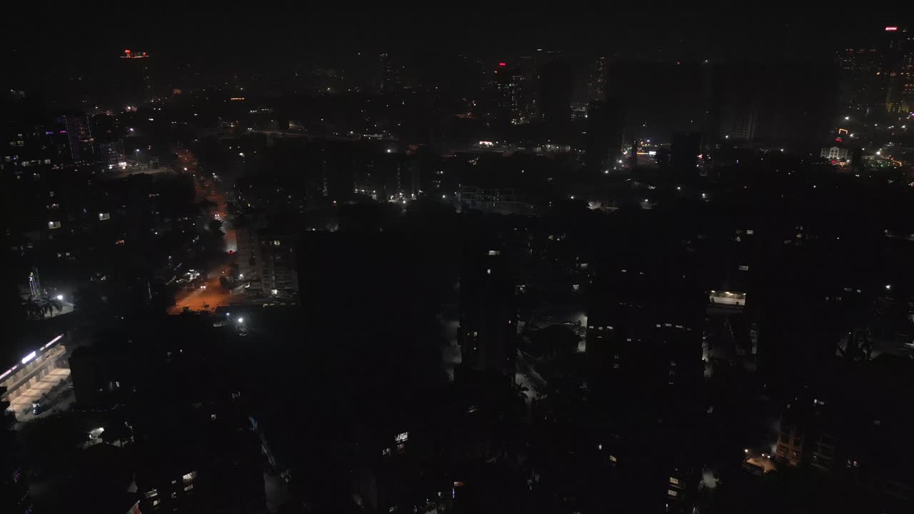 디발리 드론  카시미라 미라로드 타네 불꽃놀이 위에서 아래로