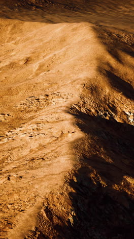 aerial view of a mountain range in the desert