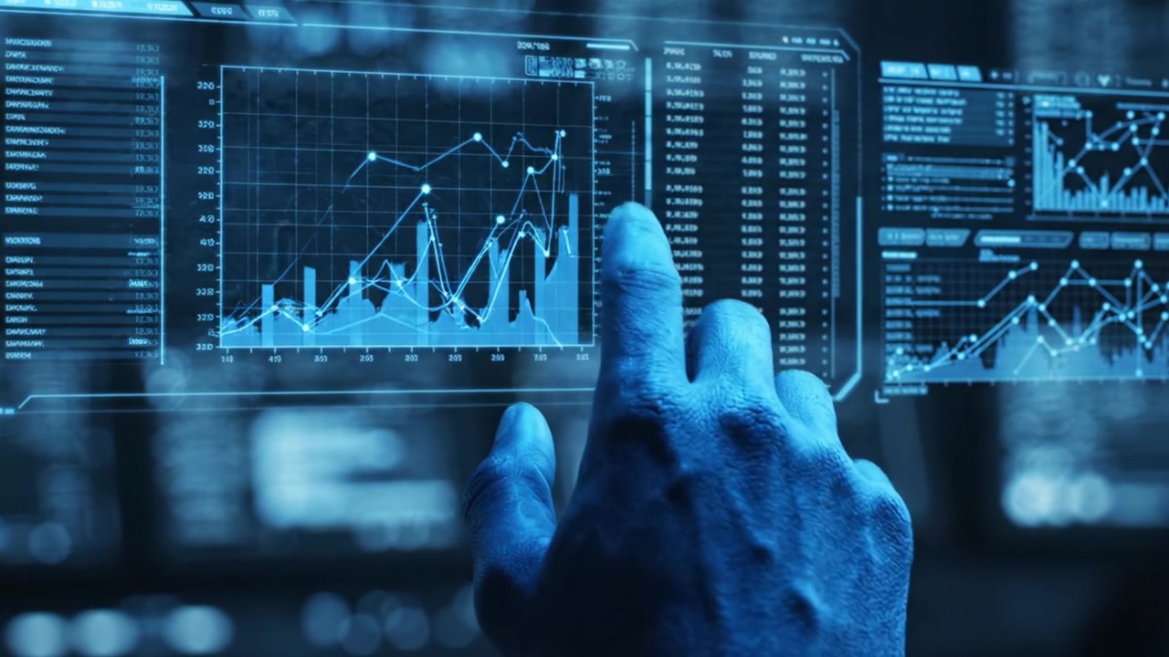 Advanced Data Interaction: A Futuristic Interface Showcasing Real-Time Analytics and Visualizations for Enhanced Decision Making and User Engagement