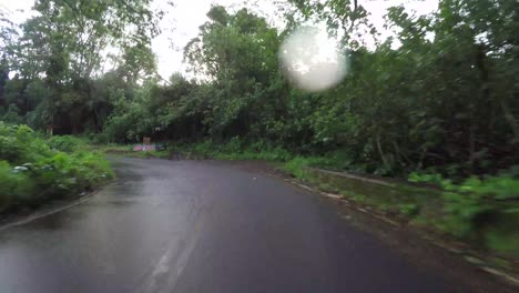 pov car driving in maui hawaii