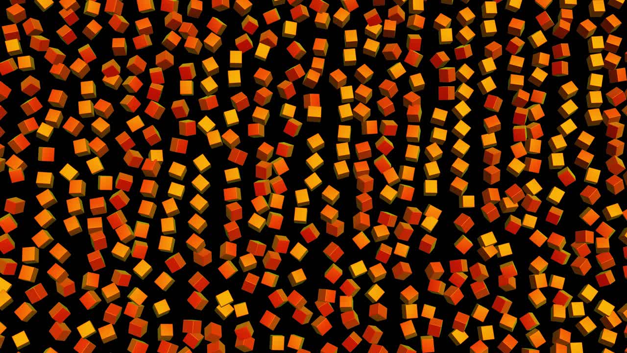 Abstract geometric cubes rotating seamless