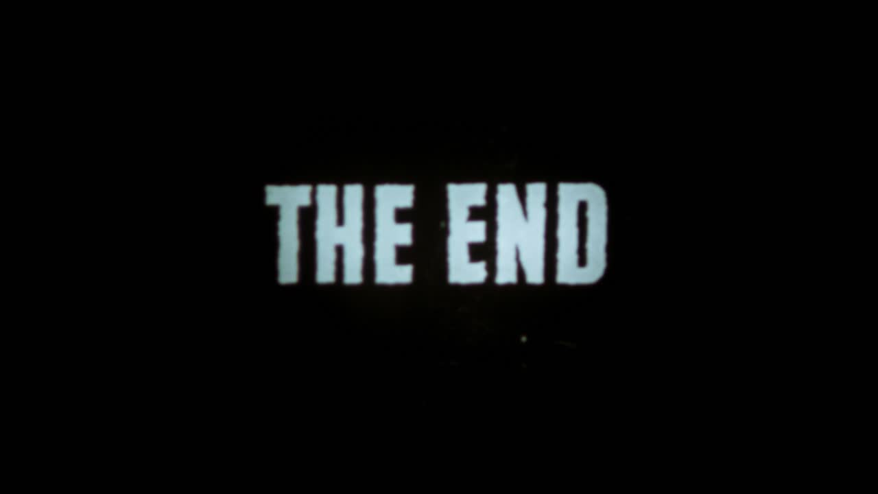 Retro Film Ending with Question Mark Reveal