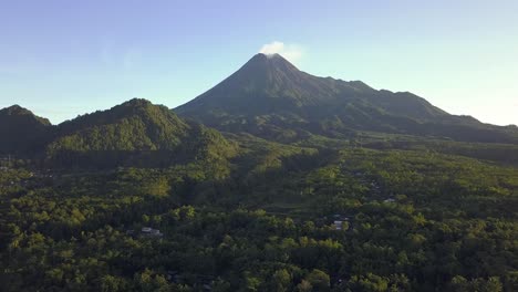 Merapi Mountain Volcano Drone Indonesia