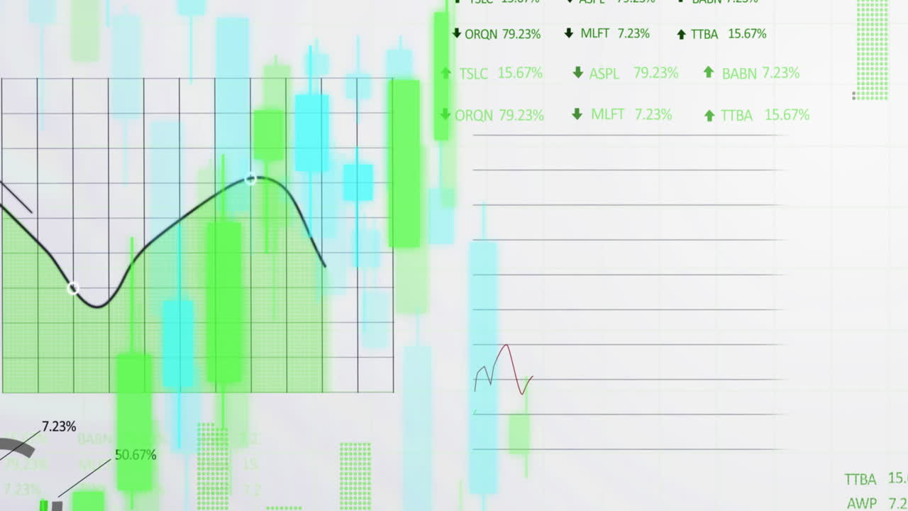 animación del procesamiento de datos sobre un fondo blanco